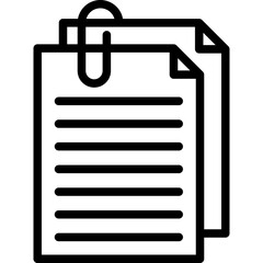 Poster - Attachment Outline Icon