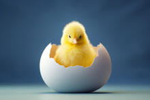 Chicken White Baby Newborn Small Bird Poultry Young Animal Cute Yellow Chick Egg