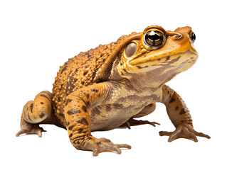 cane toad close-up isolated on white background