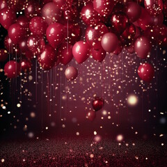 Maroon Party Background