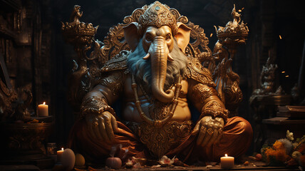 Lord Ganesha , Generative AI.