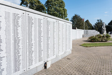 Wall Mural - Brothers' cemetery in Lestene, Latvia.