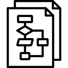 Poster - Flowchart Outline Icon