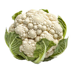 Wall Mural - Cauliflower vegetable isolated on a transparent background. Concept of food.