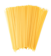 Wall Mural - Bunch of spaghetti isolated on white background