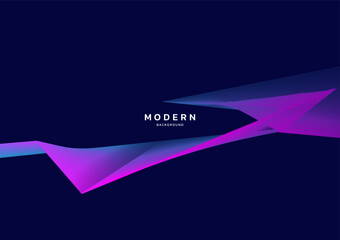 Aufkleber - Abstract modern gradient blue purple background template. Dynamic line frame. Concept technology, futuristic, big data, Ai, network, business, online, financial, presentation, banner, advert