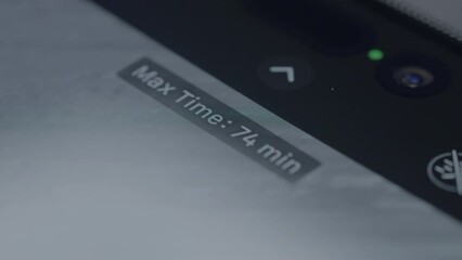 Poster - Close-up of icons on phone screen. Action. Software icons on phone screen. Stylish program icons on touchscreen phone