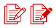 ikona notatnika z długopisem, plik wektorowy