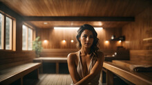A Woman In A Sauna