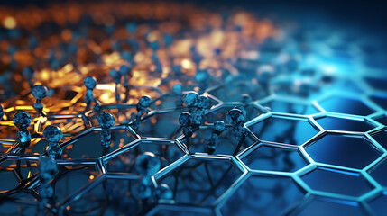 Wall Mural - Nanotechnology Breakthroughs. Redefining Material Science and Medicine