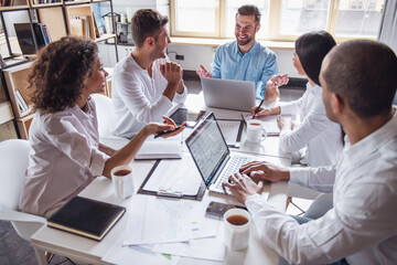 Wall Mural - Business people working