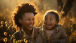 A joyful image of a mother and child, capturing the essence of maternal and child healthcare for all