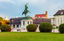 Statue Of Archduke Charles On Heldenplatz Square, Vienna, Austria