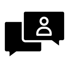 Wall Mural - Solid User Chat icon