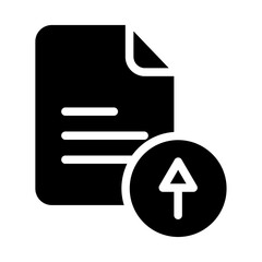 Sticker - Solid Document Upload icon