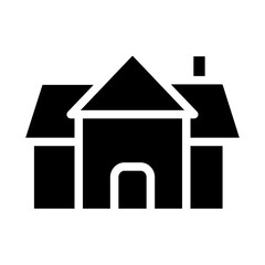 Canvas Print - Solid House icon