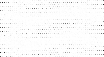 Wall Mural - Black and white halftone dotted pattern.