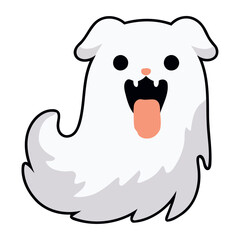 Sticker - halloween pet ghost fun