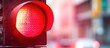 © maretaarining - Traffic light at urban intersection. The red light is on