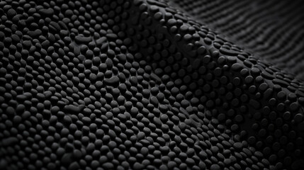 Texture of thick and chunky ribbed rubber, offering a strong and sy surface that is resistant to abrasions and tears.