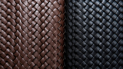 Wall Mural - Closeup of woven faux leather This texture has a unique pattern that resembles the weave of real leather. It has a slightly textured feel and comes in a variety of colors.