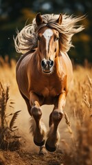 Wall Mural - horse in the field