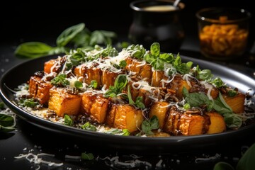 Canvas Print - grilled chicken with vegetables