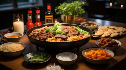 Canvas Print - food on the table