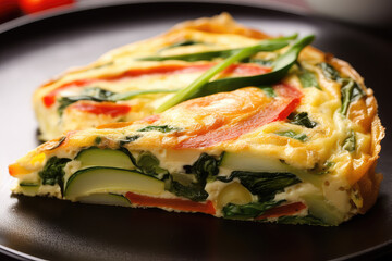 Vegetable frittata - ai generated