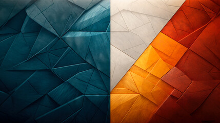 Wall Mural - modern abstract and textured background with geometric patterns