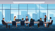 © DRN Studio - Concept vector illustration of business meeting.