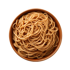 Wall Mural - Soba Noodles, top view, transparent background, isolated image, generative AI
