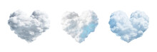 Cloud Shaped Like A Heart, Transparent Background, Isolated Image, Generative AI
