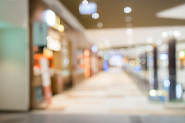 Wall Mural - Blur view of the shopping center