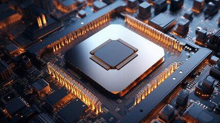 Poster - central computer processors cpu concept