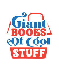 Wall Mural - Giant books of cool stuff svg