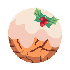 Sticker - christmas dessert cookie