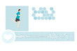 © vectorfusionart - Digital png illustration of digital screen with running man and heart on transparent background