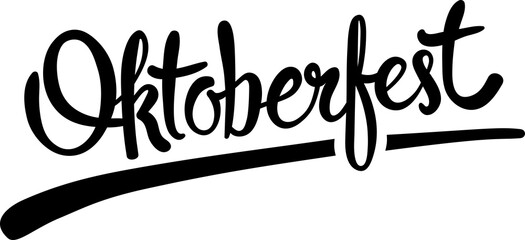 Digital png illustration of oktoberfest text on transparent background