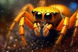 Capture remarkable details of a captivating spider with impressive features. Generative AI