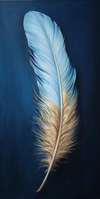 Feather Blue Background Extremely Brush Princess Soft Internal Light Losing Feathers Transcending Higher Plane Miter Signature Shag