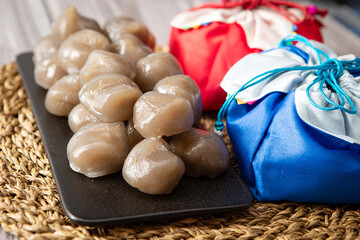 Canvas Print - Potato Rice Cake, Korean traditional food	