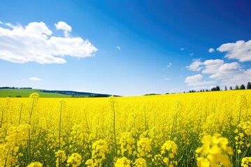 Sticker - bright yellow rapeseed field, source of pollens