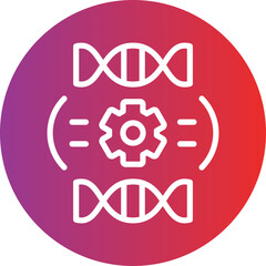 genetic engineering icon style