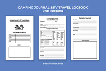 Camping Journal And RV Travel Logbook KDP Interior