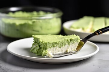 Poster - mashed avocado spread on rice cake with a steel butter knife