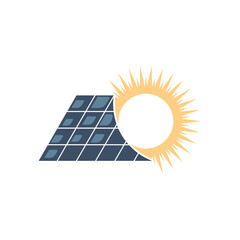 Canvas Print - Solar panel logo