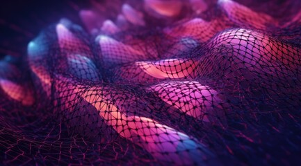 l technology abstract vector background with purple color. Digital blockchain concept