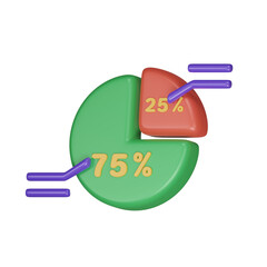 Ratio Stock Market 3d icon