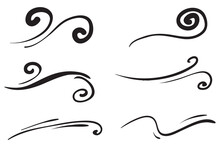 Doodle Wind Illustration Vector Handrawn Style